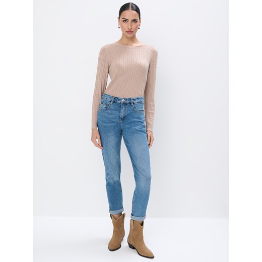 Mohito - Jeansy boyfriend - niebieski ze sklepu Mohito w kategorii Jeansy damskie - zdjęcie 175444215