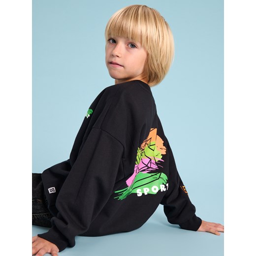 Sinsay - Bluza z napisem - czarny Sinsay 122 Sinsay