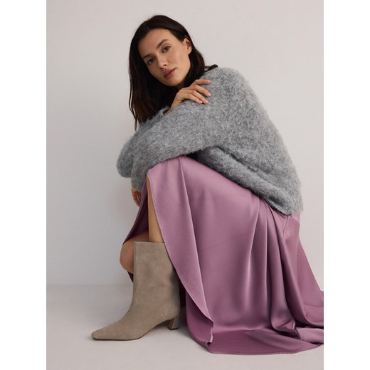 Reserved - Skórzane botki - beżowy Reserved 36 Reserved