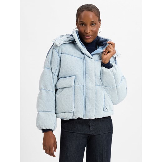 Levi's Damska kurtka puchowa Kobiety Jeansy bielony jednolity ze sklepu vangraaf w kategorii Kurtki damskie - zdjęcie 175451308