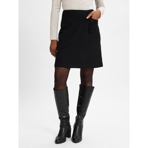 Marc Cain Damska spódnica modułowa Kobiety czarny jednolity ze sklepu vangraaf w kategorii Spódnice - zdjęcie 175451356