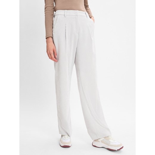 Cambio Spodnie - Anna Kobiety szary jednolity ze sklepu vangraaf w kategorii Spodnie damskie - zdjęcie 175451399