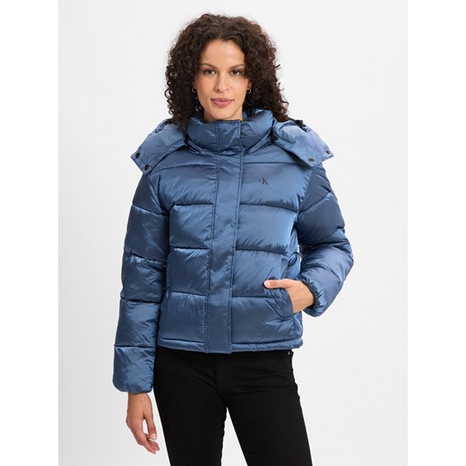 Calvin Klein Jeans Damska kurtka pikowana Kobiety Sztuczne włókno niebieski jednolity ze sklepu vangraaf w kategorii Kurtki damskie - zdjęcie 175452459