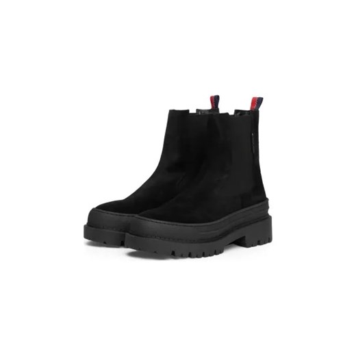 Tommy Jeans Skórzane sztyblety Foxing Chelsea Tommy Jeans 39 promocja Gomez Fashion Store
