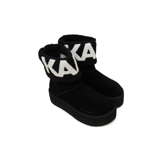 Karl Lagerfeld Skórzane śniegowce THERMO Karl Logo Karl Lagerfeld 39 Gomez Fashion Store