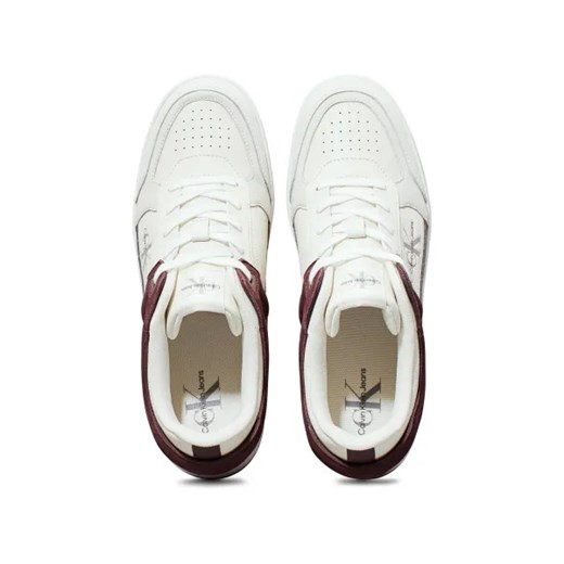 Buty sportowe męskie białe Calvin Klein sznurowane z tworzywa sztucznego