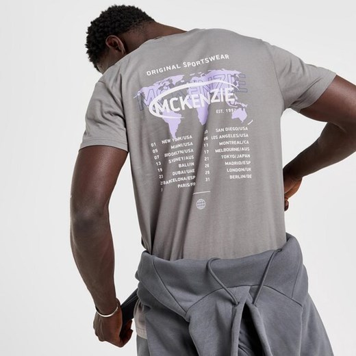 T-shirt męski Mckenzie szary w stylu młodzieżowym 