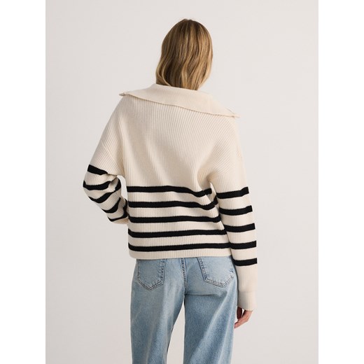 Sweter damski Reserved z golfem 