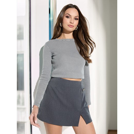 Sinsay - Koszulka z długimi rękawami - szary Sinsay XXS Sinsay