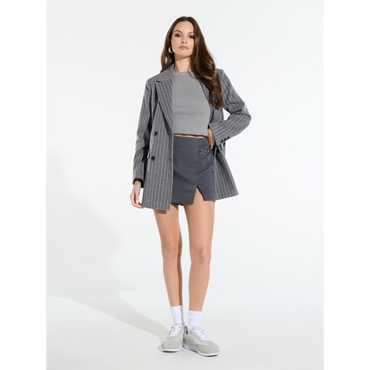 Sinsay - Koszulka z długimi rękawami - szary Sinsay XL Sinsay