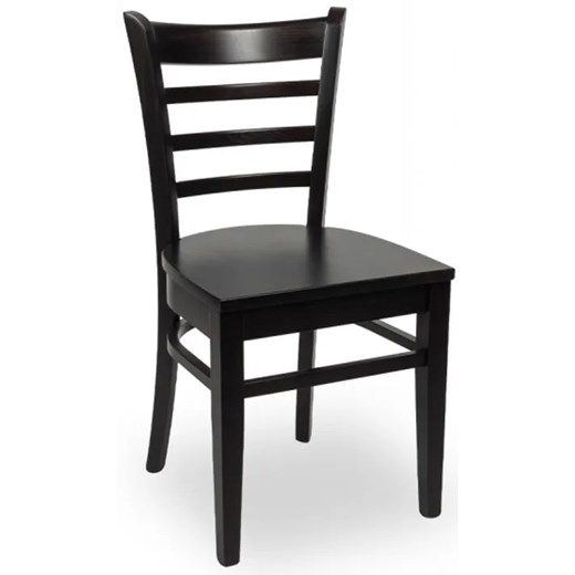 Drewniane krzesło restauracyjne wenge M8-C64 ze sklepu Edinos.pl w kategorii Krzesła - zdjęcie 175458876