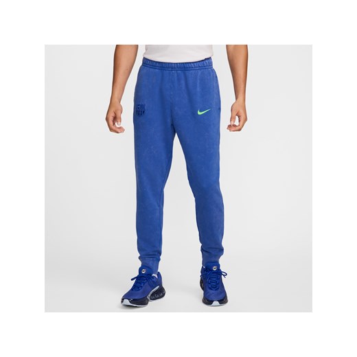 Męskie joggery piłkarskie z dzianiny dresowej FC Barcelona Club (wersja trzecia) Nike L Nike poland