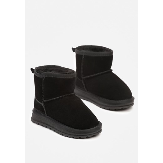 Buty zimowe dziecięce Born2be śniegowce czarne 