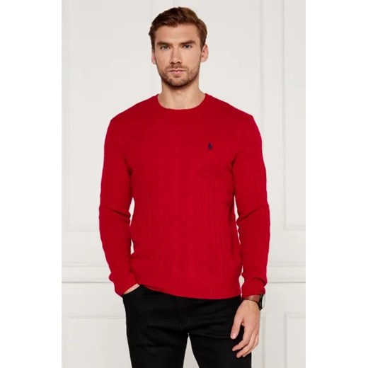POLO RALPH LAUREN Wełniany sweter | Slim Fit | z dodatkiem kaszmiru ze sklepu Gomez Fashion Store w kategorii Swetry męskie - zdjęcie 175468105