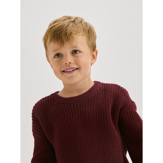 Reserved - Bawełniany sweter - kasztanowy Reserved 98 (2-3 lata) Reserved