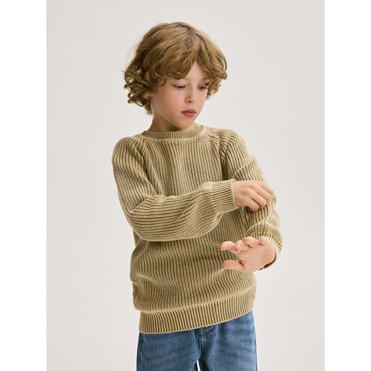 Reserved - Bawełniany sweter - brązowy Reserved 146 (10 lat) Reserved
