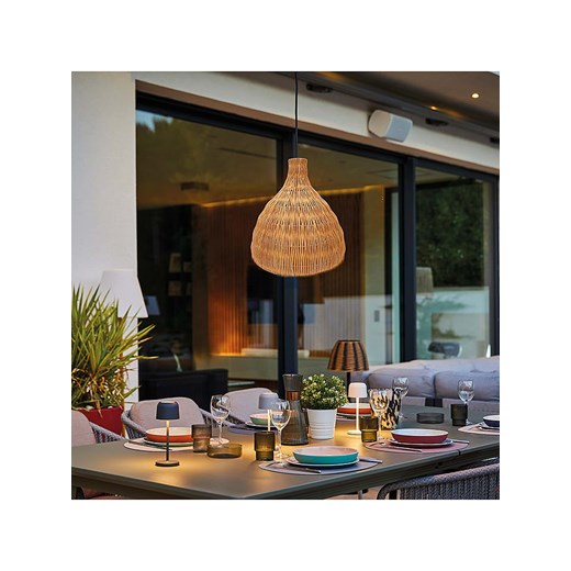 lumisky Lampa solarna LED &quot;Bella&quot; w kolorze jasnobrązowym - wys. 41 x Ø 35 cm ze sklepu Limango Polska w kategorii Dekoracje i akcesoria ogrodowe - zdjęcie 175471486