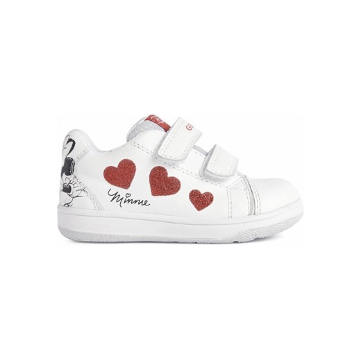 Geox Skórzane sneakersy &quot;New Flick&quot; w kolorze białym ze sklepu Limango Polska w kategorii Buty sportowe dziecięce - zdjęcie 175471989