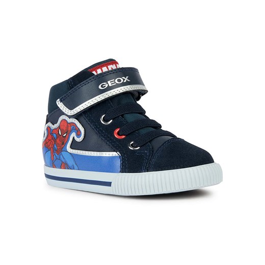 Granatowe trampki dziecięce Geox z tkaniny 