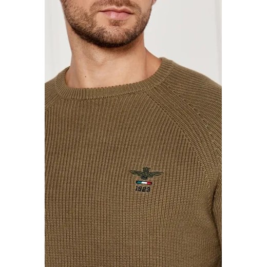 Aeronautica Militare Sweter GIROCOLLO | Regular Fit Aeronautica Militare L Gomez Fashion Store