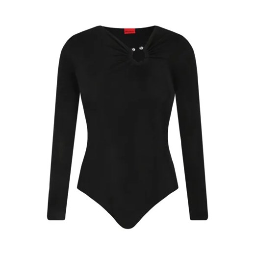 Bluzka damska Hugo Boss z okrągłym dekoltem casual na jesień 