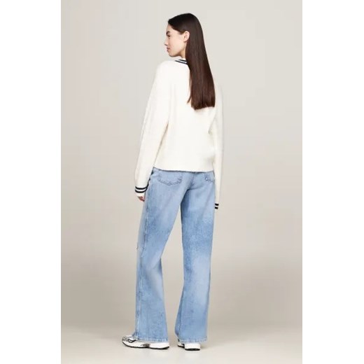 Tommy Jeans sweter damski z dekoltem w serek