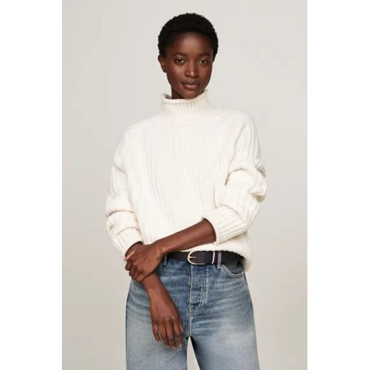 Tommy Hilfiger Wełniany sweter | Oversize fit ze sklepu Gomez Fashion Store w kategorii Swetry damskie - zdjęcie 175475465