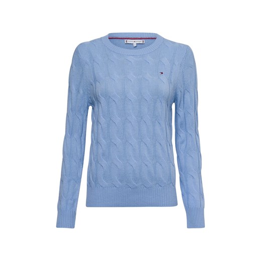 Tommy Hilfiger Sweter damski Kobiety Wełna jasnoniebieski wzorzysty ze sklepu vangraaf w kategorii Swetry damskie - zdjęcie 175475946