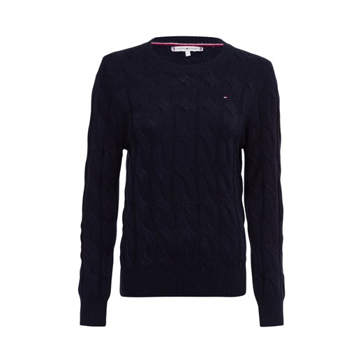 Tommy Hilfiger Sweter damski Kobiety Wełna granatowy wzorzysty ze sklepu vangraaf w kategorii Swetry damskie - zdjęcie 175475947