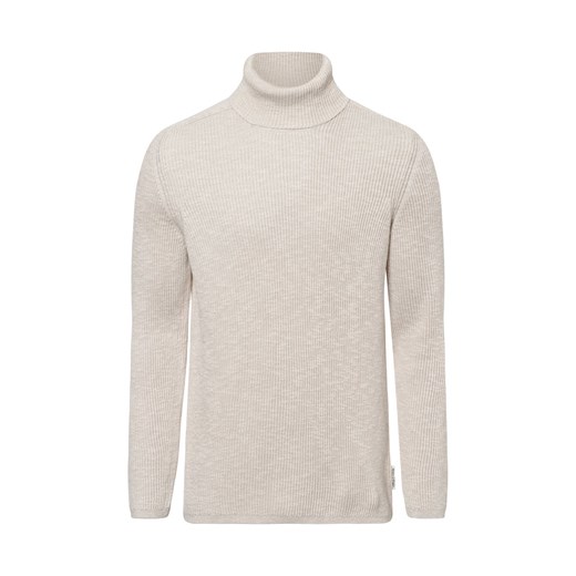 Marc O'Polo Męski sweter z dzianiny Mężczyźni Bawełna écru jednolity ze sklepu vangraaf w kategorii Swetry męskie - zdjęcie 175475988