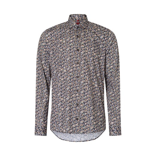 Finshley & Harding Koszula męska Mężczyźni Slim Fit Bawełna brązowy wzorzysty - id: 720722-0003-00410 - marki Finshley & Harding - 175476055 Finshley & Harding Koszula męska Mężczyźni Slim Fit Bawełna brązowy wzorzysty ze sklepu vangraaf w kategorii Koszule męskie - zdjęcie 175476055