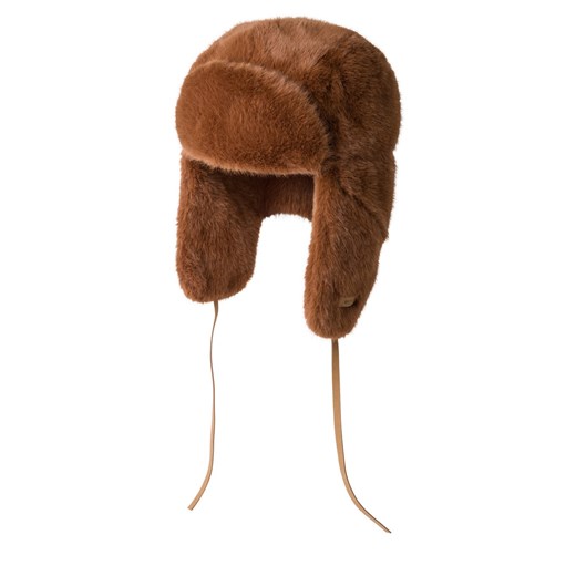 Barts Czapka damska - Lucerne Bomber Kobiety Sztuczne włókno czekoladowy jednolity ze sklepu vangraaf w kategorii Czapki zimowe damskie - zdjęcie 175476159