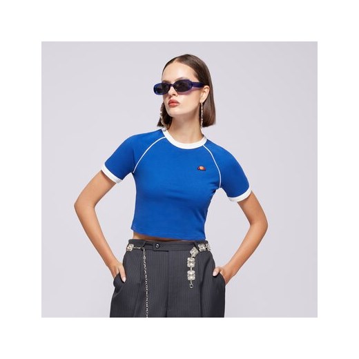 ELLESSE T-SHIRT CHEVALIER TEE BLUE ze sklepu Sizeer w kategorii Bluzki damskie - zdjęcie 175477685