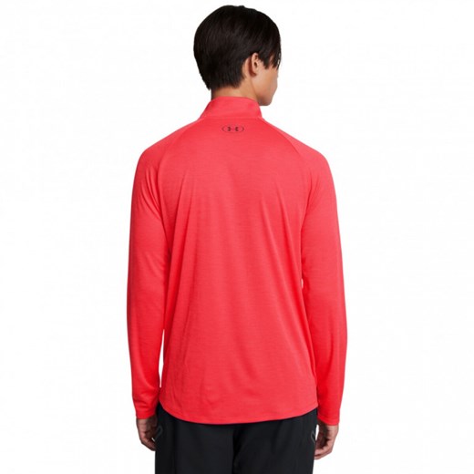 Męski longsleeve treningowy Under Armour UA Tech Textured 1/2 Zip - czerwony Under Armour M Sportstylestory.com