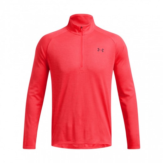 Męski longsleeve treningowy Under Armour UA Tech Textured 1/2 Zip - czerwony Under Armour M Sportstylestory.com