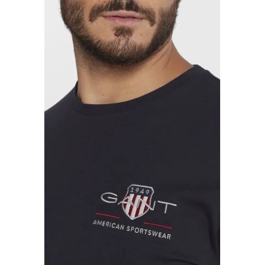 T-shirt męski Gant z długim rękawem