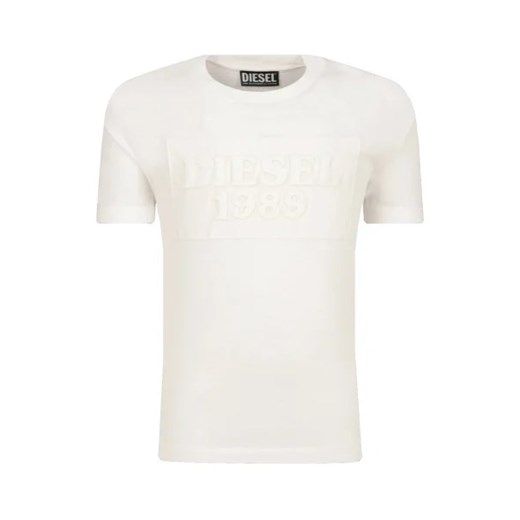 Diesel T-shirt | Regular Fit ze sklepu Gomez Fashion Store w kategorii Bluzki dziewczęce - zdjęcie 175484746