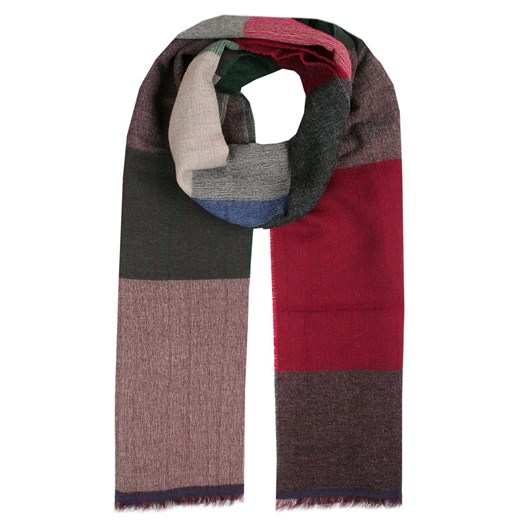 Duży Szal Męski - Wełniany z Domieszką Bawełny - V. Fraas - Jesienne Odcienie SZAWLN1335 ze sklepu JegoSzafa.pl w kategorii Szaliki męskie - zdjęcie 175485618