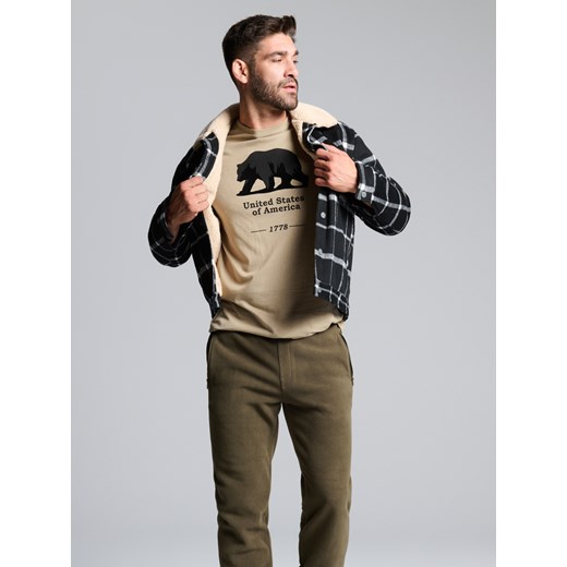T-shirt męski Sinsay