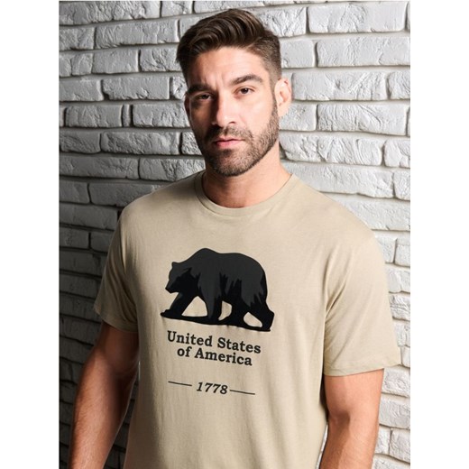 T-shirt męski Sinsay