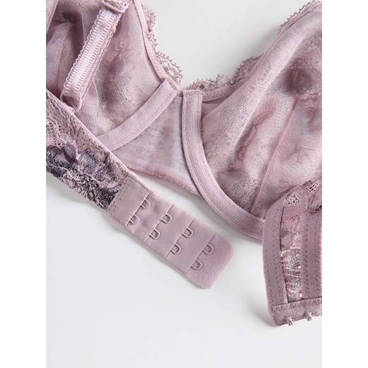 Reserved - Miękki biustonosz z koronki - jasnofioletowy Reserved 75C Reserved