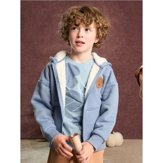 Sinsay - Ocieplana bluza z kapturem - szary - id: 198AY-58X - marki Sinsay - 175494495 Sinsay - Ocieplana bluza z kapturem - szary ze sklepu Sinsay w kategorii Bluzy chłopięce - zdjęcie 175494495