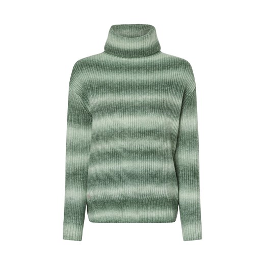 Ragwear Damski sweter z dzianiny - Safina Kobiety szmaragdowy marmurkowy ze sklepu vangraaf w kategorii Swetry damskie - zdjęcie 175496967