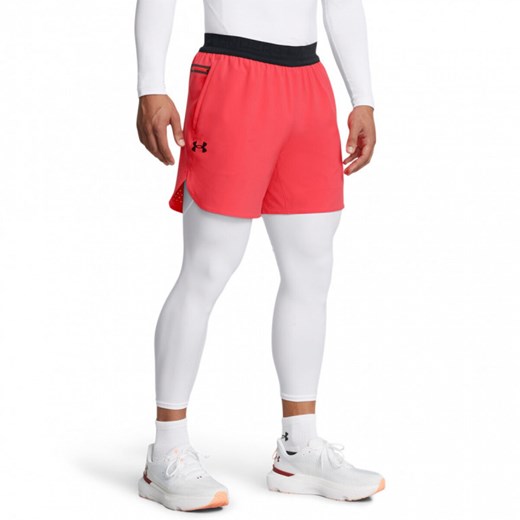 Męskie spodenki treningowe Under Armour UA Vanish Elite Short - czerwone ze sklepu Sportstylestory.com w kategorii Spodnie męskie - zdjęcie 175499805