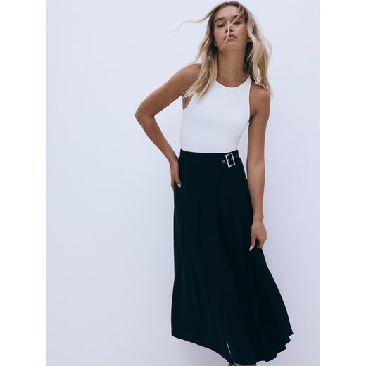 Reserved - Spódnica z wiskozy - czarny Reserved XS Reserved