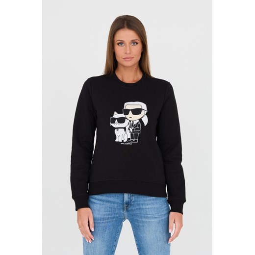 KARL LAGERFELD Czarna bluza Ikonik 2.0, Rozmiar S ze sklepu outfit.pl w kategorii Bluzy damskie - zdjęcie 175506947