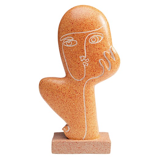 Kare Dekoracja &quot;Thought&quot; w kolorze jasnobrązowym - 15,5 x 27 x 6 cm ze sklepu Limango Polska w kategorii Dekoracje - zdjęcie 175510509