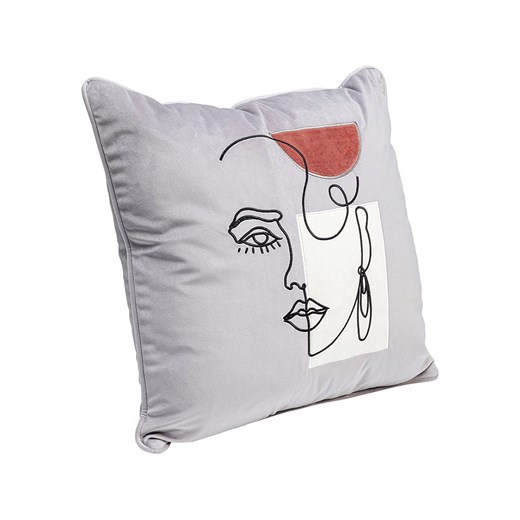 Kare Poduszka "Mademoiselle" w kolorze szarym - 45 x 45 cm Kare onesize okazyjna cena Limango Polska
