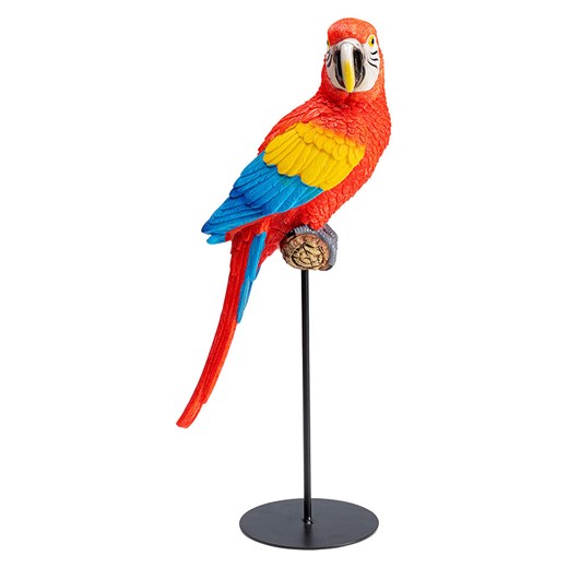 Kare Figurka dekoracyjna &quot;Parrot Macaw&quot; w kolorze czerwonym ze wzorem - wys. 35,5 cm ze sklepu Limango Polska w kategorii Dekoracje - zdjęcie 175511018