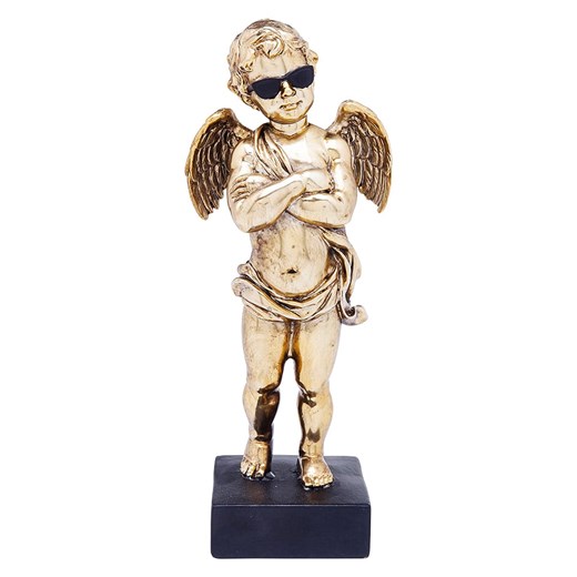Kare Figurka dekoracyjna &quot;Cool Angel&quot; w kolorze złotym - wys. 29 cm ze sklepu Limango Polska w kategorii Dekoracje - zdjęcie 175511025